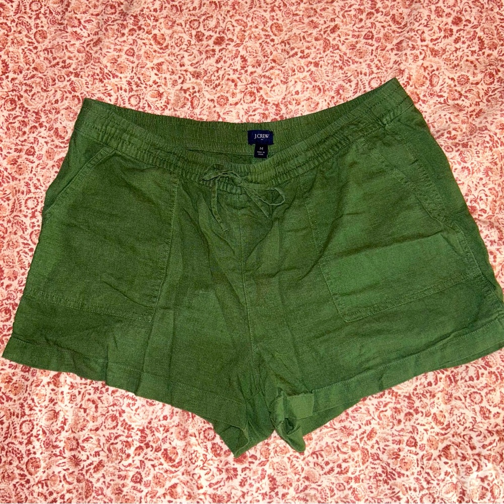 J Crew Green Shorts